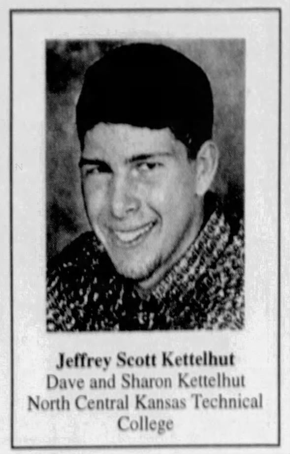 Jeffrey Scott Kettelhut (Dave & Sharon Kettelhut). Fairbury High School class of 1998